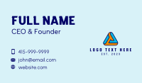 Pyramid Tech Letter A Business Card Image Preview