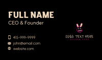 Bunny Spray Paint Business Card Design