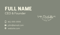 Funky Hipster Wordmark Business Card Image Preview