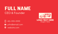 Red Sports Car Business Card Image Preview