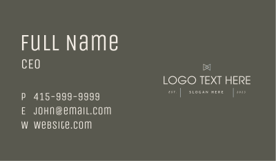 Startup Vintage Wordmark Business Card Image Preview