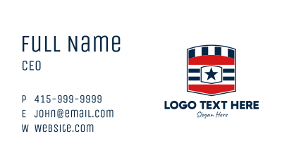 US American Shield Business Card Image Preview