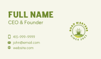 Lawn Grass Gardening  Business Card Design