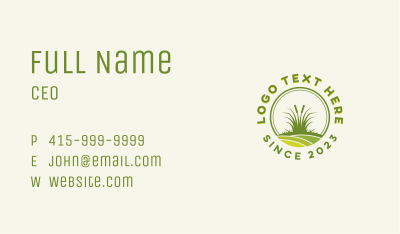 Lawn Grass Gardening  Business Card Image Preview
