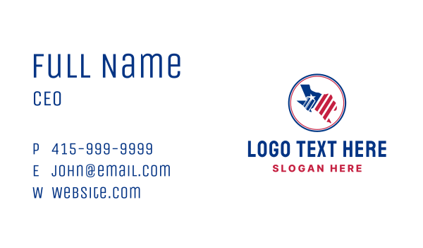 Election Texas Map Business Card Design Image Preview