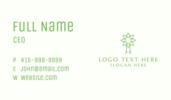 Nature Support Community Business Card Design Image Preview