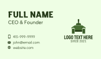Green Military Tank  Business Card Image Preview