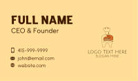 Monoline Bread  Baker Business Card Image Preview