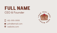 Chocolate Cherry Cake Business Card Image Preview