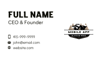 Excavator Loader Digger Business Card Design