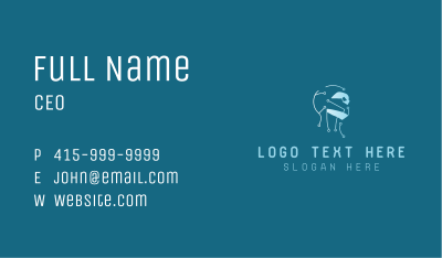 Cyber Robotic Head Business Card Image Preview