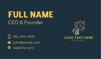 Multicolor Fireworks Business Card Image Preview