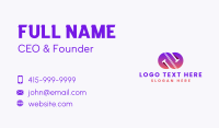 Abstract Loop Symbol Business Card Design