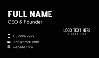 Generic Tall Wordmark Business Card Image Preview