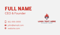 Flaming Bull Bistro Business Card Design