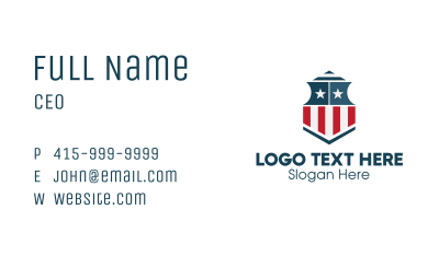 American Defense Shield Business Card Image Preview