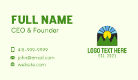 Sunset Nature Park  Business Card Image Preview