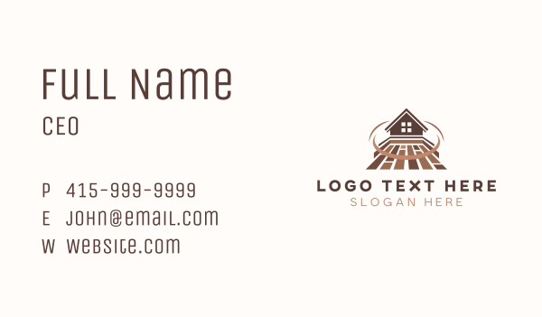 Home Flooring Maintenance Business Card Design Image Preview