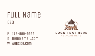 Home Flooring Maintenance Business Card Image Preview
