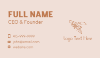 Winged Tribal Toucan  Business Card Image Preview