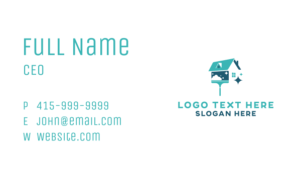 House Cleaning Wiper Business Card Design Image Preview