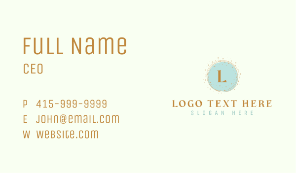 Perfume Fashion Watercolor Lettermark Business Card Design Image Preview