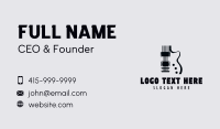 Guitarist Rockstar Performer Business Card Preview