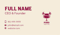 Bull Steak House Wine Business Card Image Preview