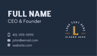 Ball Game Training Lettermark Business Card Image Preview