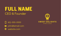Vinyl Record Lightbulb  Business Card Image Preview