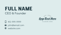 Classic Bakery Wordmark Business Card Design