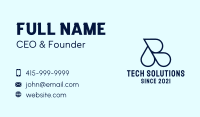 Blue Droplet Weather Business Card Image Preview