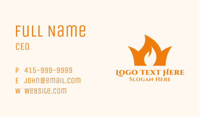 Flame Crown Royalty Business Card