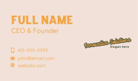 Retro Apparel Brand Wordmark Business Card Image Preview