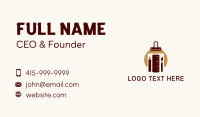 Pencil Ruler Brush Business Card Preview