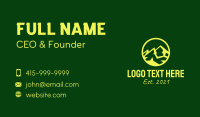 Yellow Mountain Peak  Business Card Image Preview