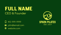 Yellow Mountain Peak  Business Card Image Preview