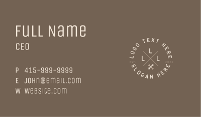 Hipster Wrench Mechanic Business Card Image Preview