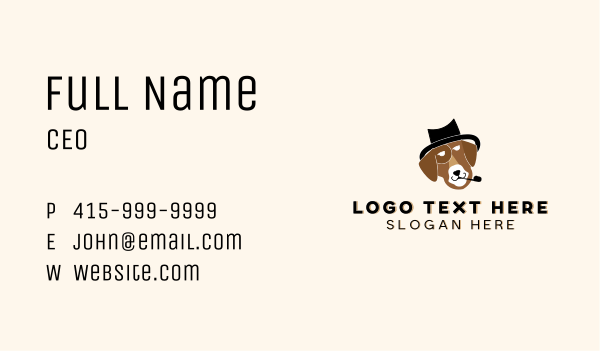 Dog Pet Hat Business Card Design Image Preview