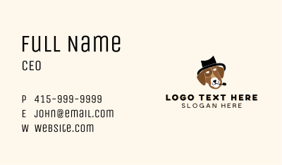 Dog Pet Hat Business Card Image Preview