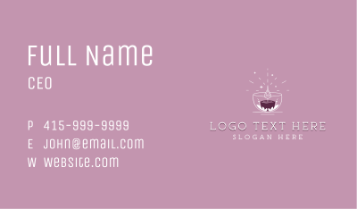 Artisanal Wellness Candle Business Card Image Preview