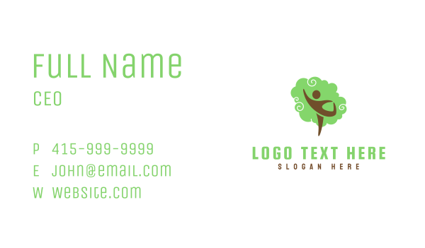Human Zen Tree Business Card Design Image Preview