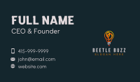 Power Light Bulb Lettermark Business Card Image Preview