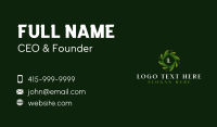 Elegant Organic Leaf Business Card Image Preview