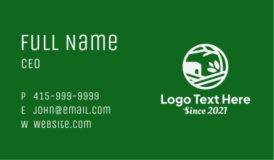 Green House Badge Business Card Image Preview