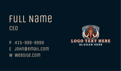 Mammoth Elephant Gaming Business Card Image Preview