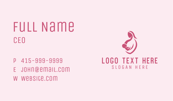 Child Mom Breastfeed Business Card Design Image Preview