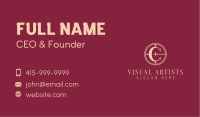 Simple Mystical Letter C Business Card Image Preview