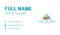 Kayak Boat Oar Paddle Business Card Design