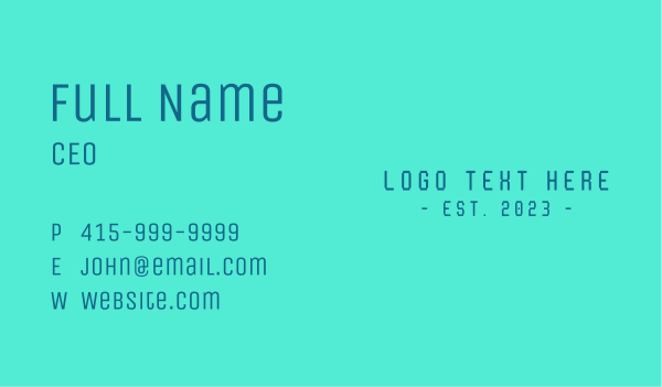 Blue Tech Business Business Card Design Image Preview